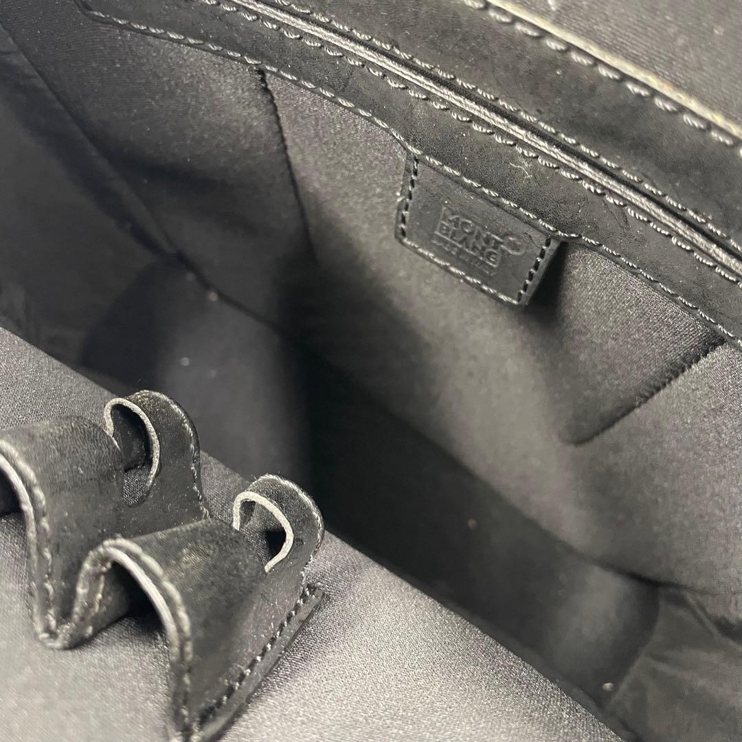 【美品】モンブラン マイスターシュテュックエンボス 本革 ショルダーバッグ