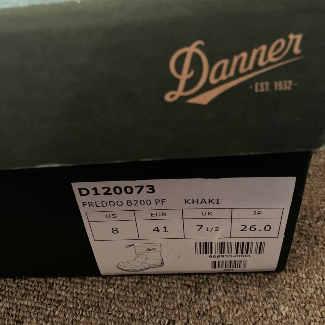 美品　Danner フレッド スノーブーツ D120073カーキ 26cm