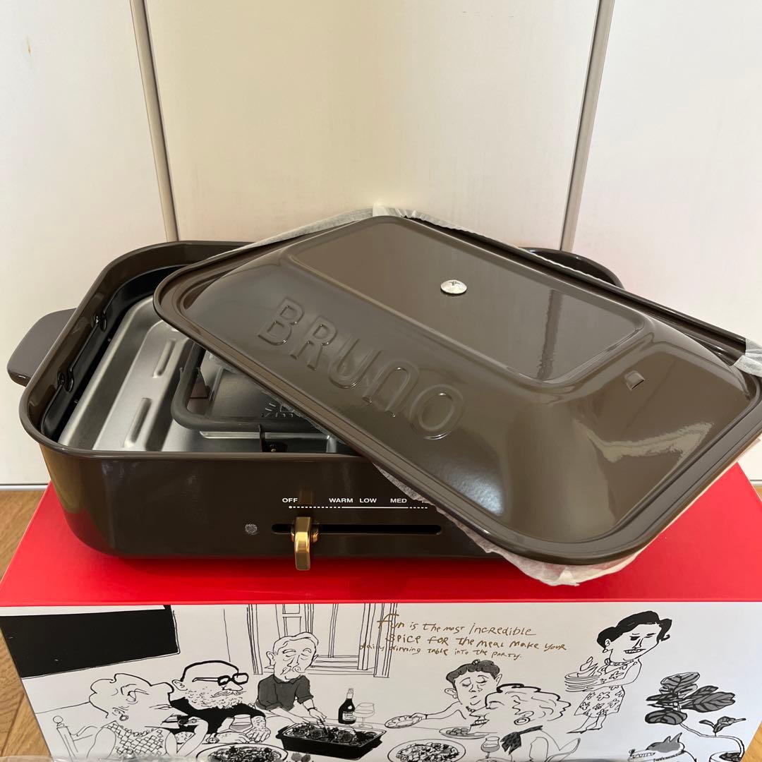 【新品】BRUNO BOE021-BR コンパクトホットプレート