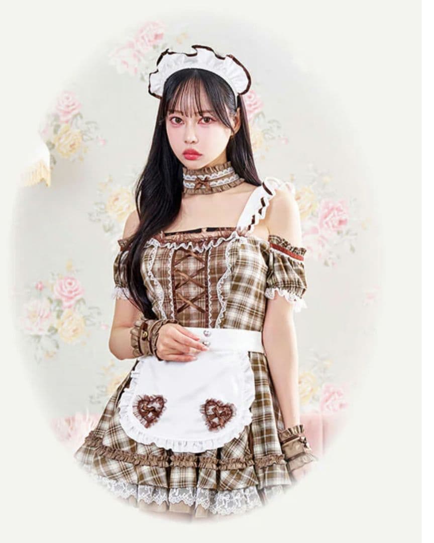 マリームーン　チョコレートチャンクチェックメイド バレンタインコスプレ