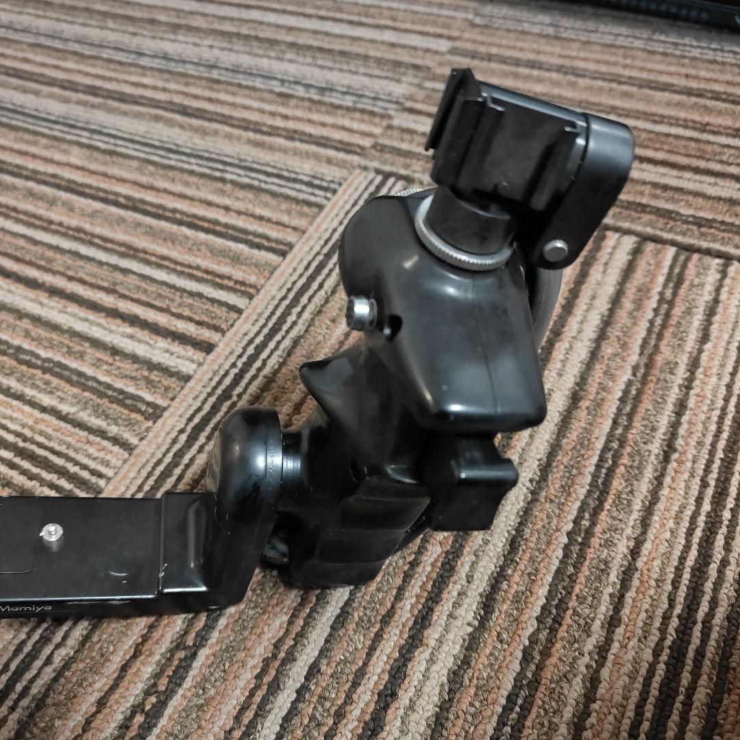 Mamiya 中判カメラ用グリップ 金属 レザー 角度調整可能