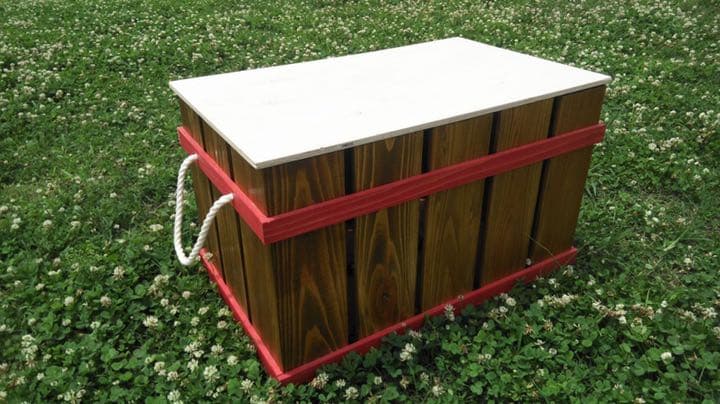 キャンプボックス 収納ボックス ウッドボックス