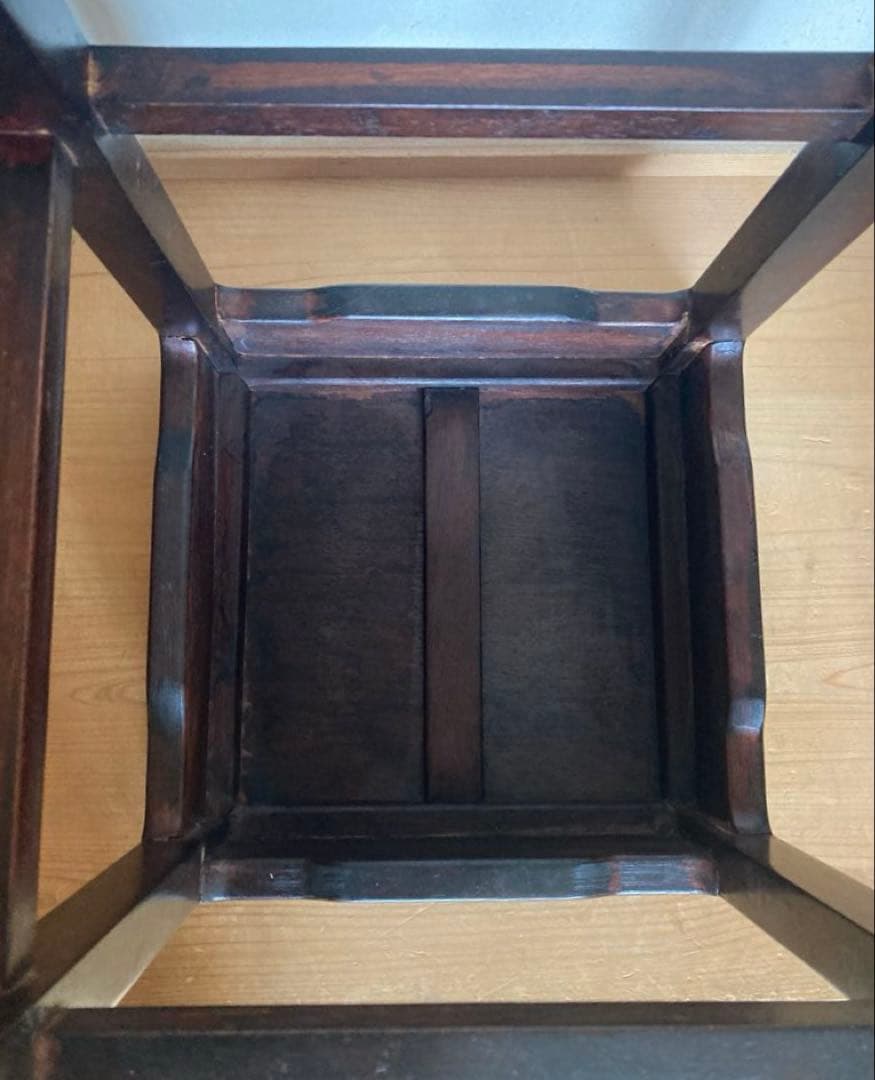 【本格派】盆栽台 花台 飾り台 高卓 アンティーク 実家整理品