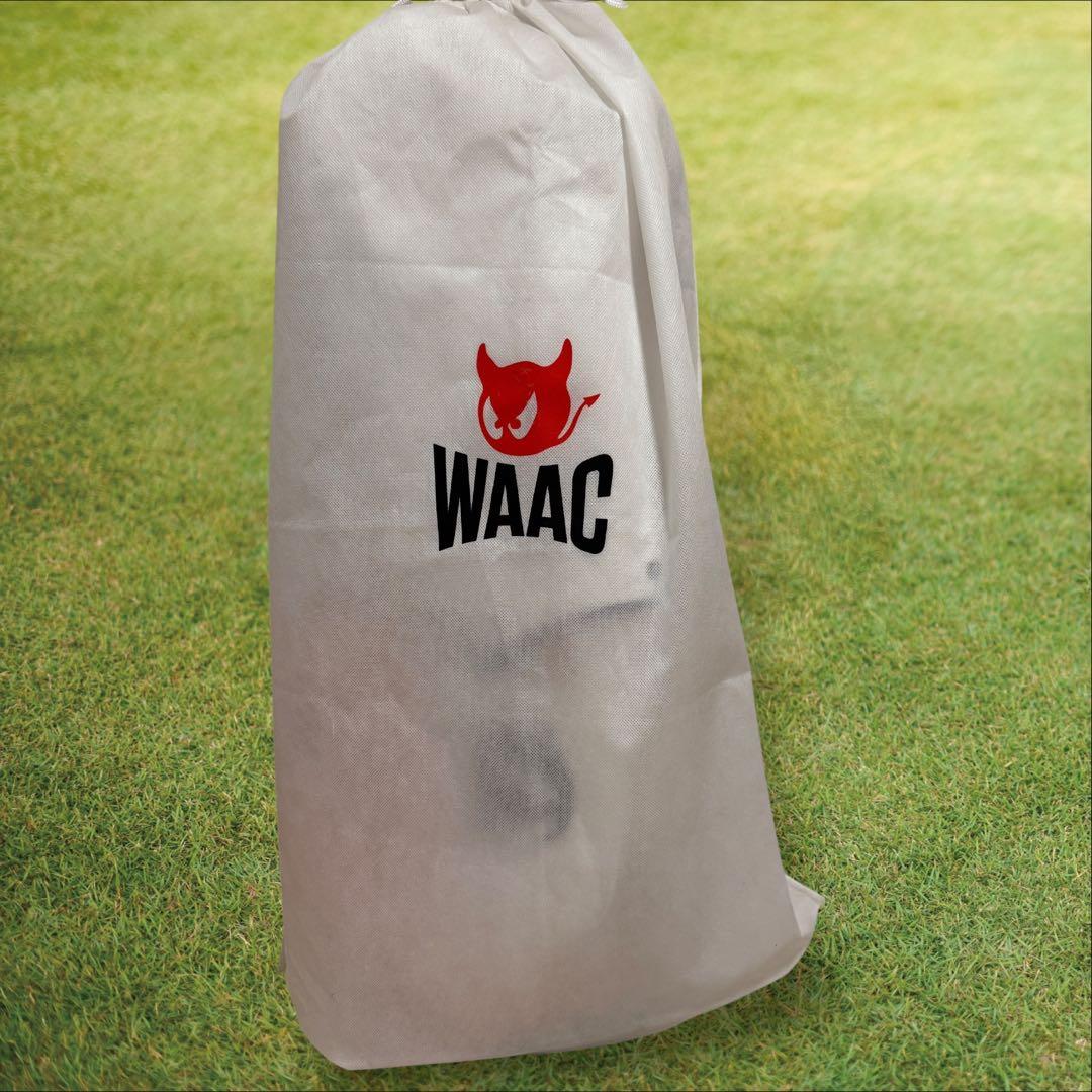 WAAC ワック　キャディバッグ　3点ショルダー　スタンド式　軽量　白