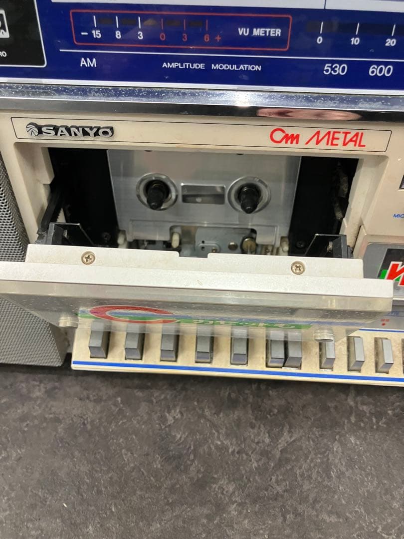 値下！希少　サンヨー WMR-CM ダブルラジカセ マイクロカセットラジオ　稼働