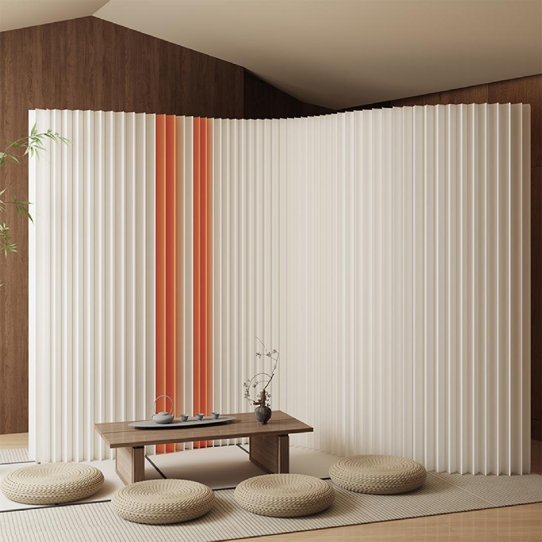 イエローバンドタイプ パーテーション 間仕切り高さ2.4ｍ長さ1-2ｍ折りたたみ