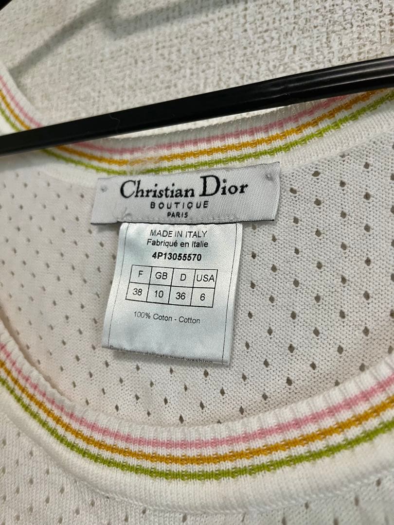 Dior メッシュ キャミソール 夏 春 ロゴ Tシャツ トップス ディオール