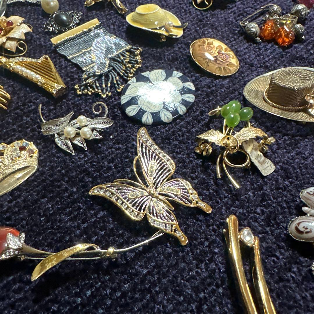 【vintage】ブローチ　まとめ売り　100点以上　大量