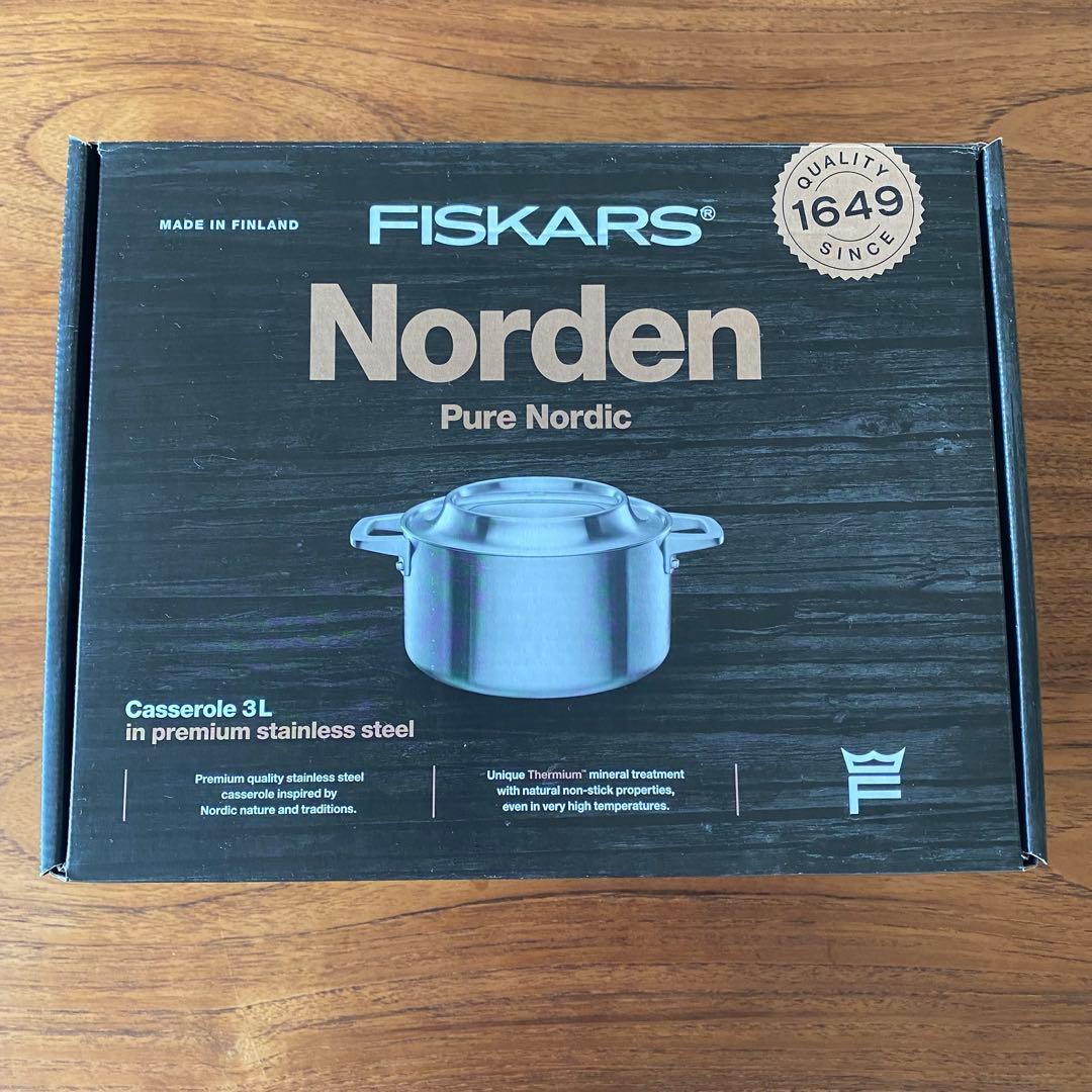 【新品】最高品質 フィンランド製 ノルデン キャセロール 鍋 3L IH対応