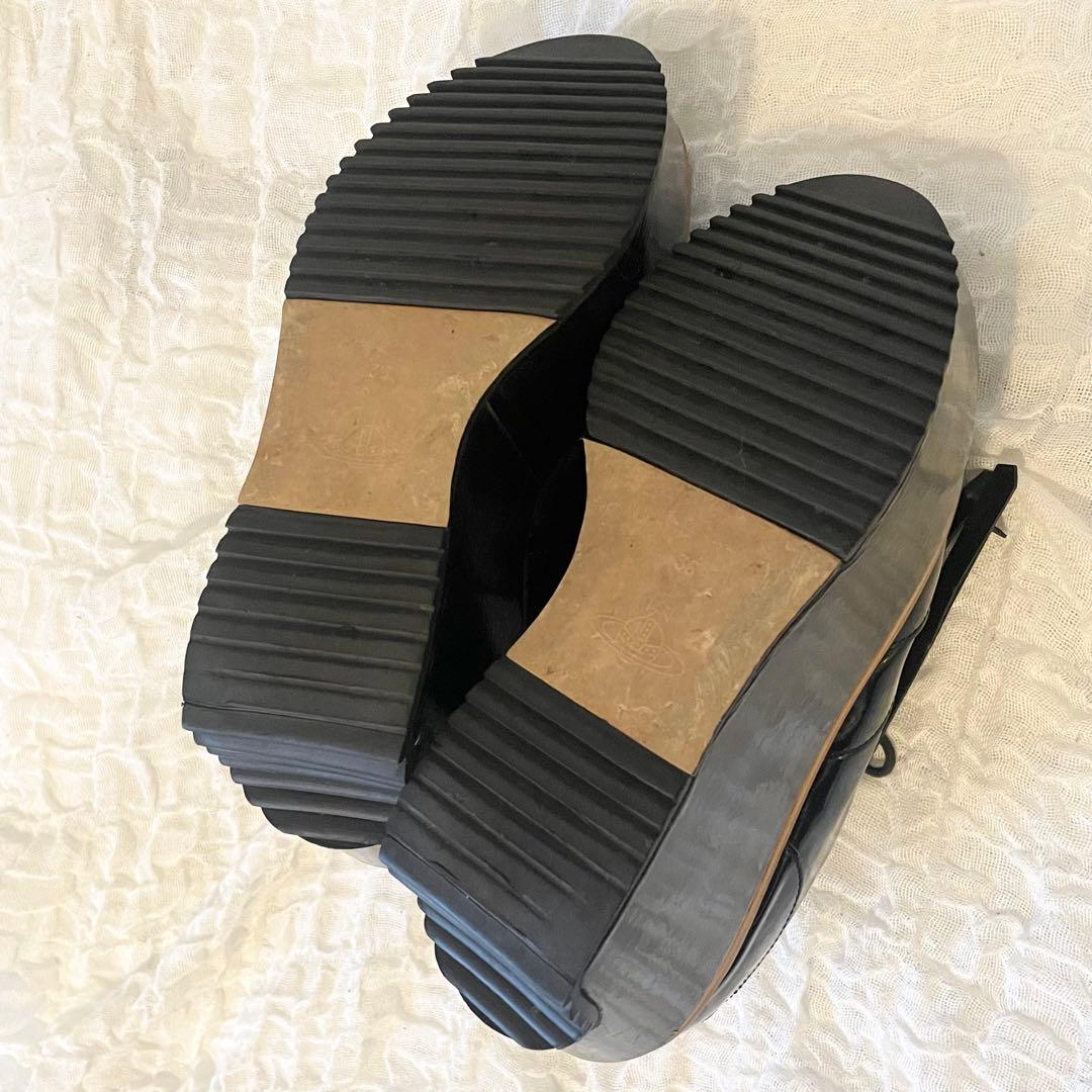 Vivienne Westwood パテントレザーゴルフシューズ　タッセル　厚底