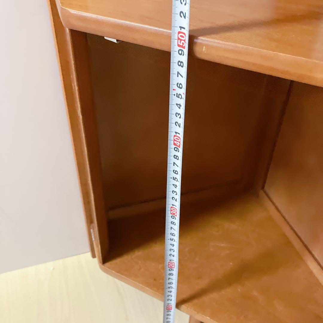 karimoku カリモク　コーナーラック　電話台　サイドラック　籐 ラタン