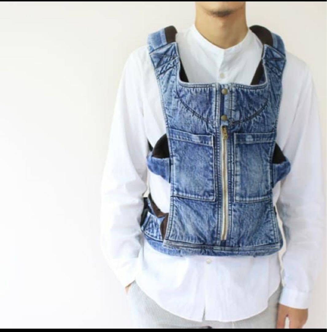 キューズベリー抱っこ紐　デニム BABY CARRIER 抱っこ紐