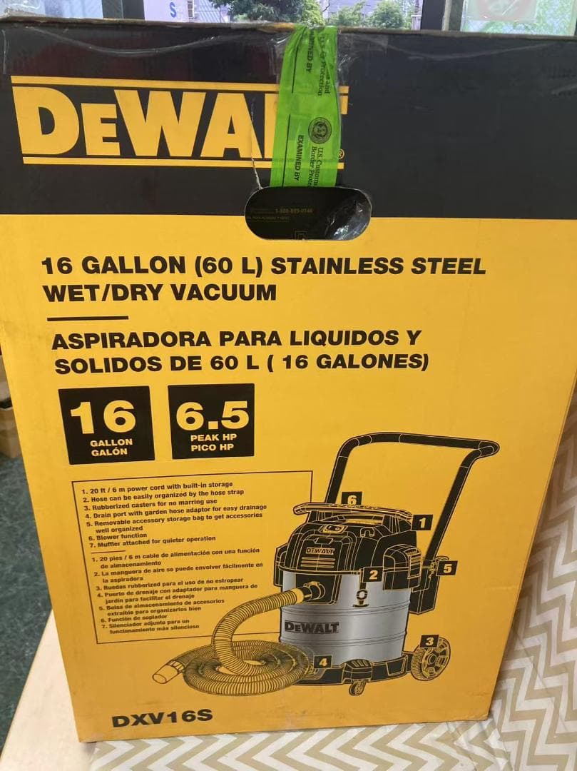 す*や様 DEWALT 有ウェット ドライ掃除機 DXV16S 16ガロン