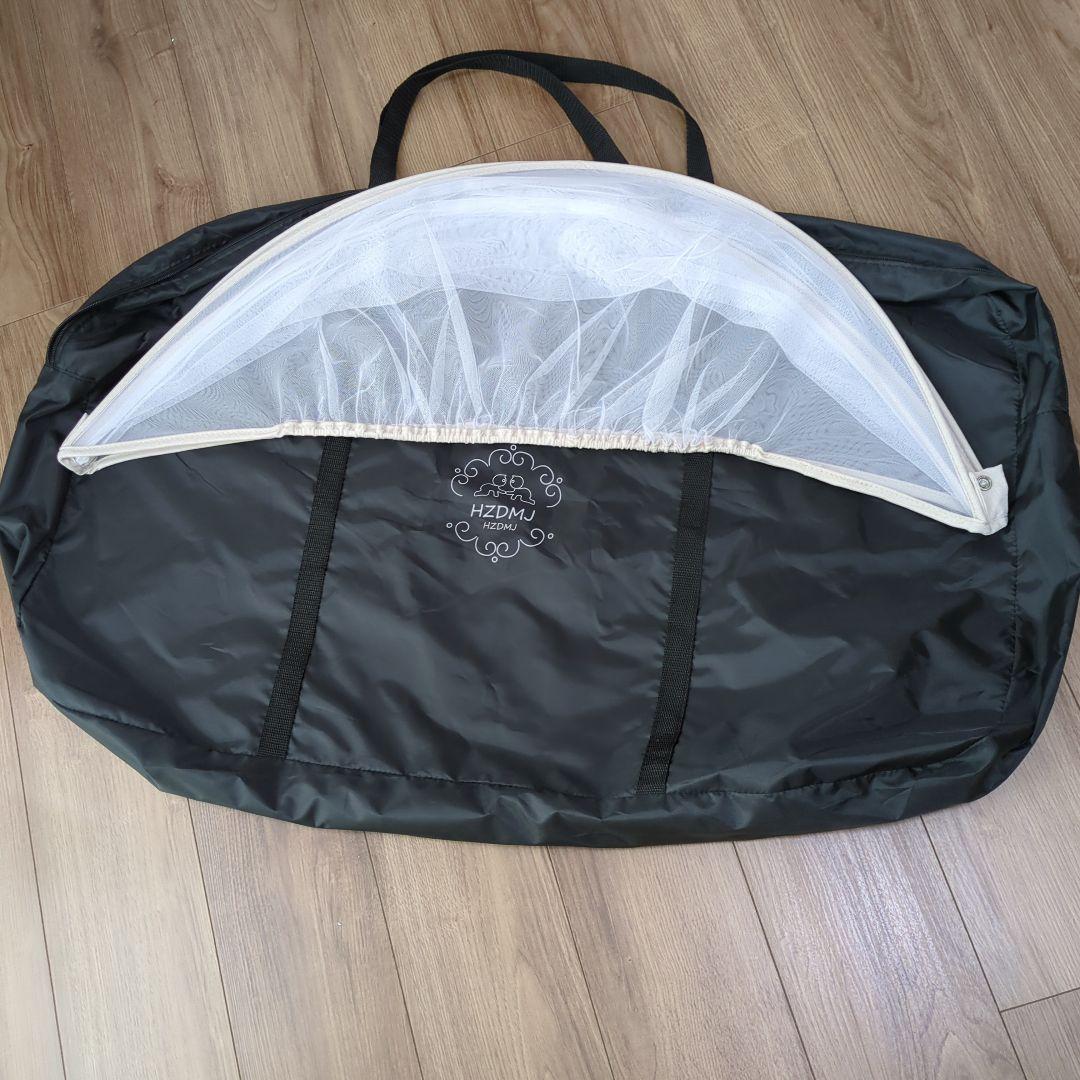 【中古良品】HZDMJ ベビーベッド　カーキ