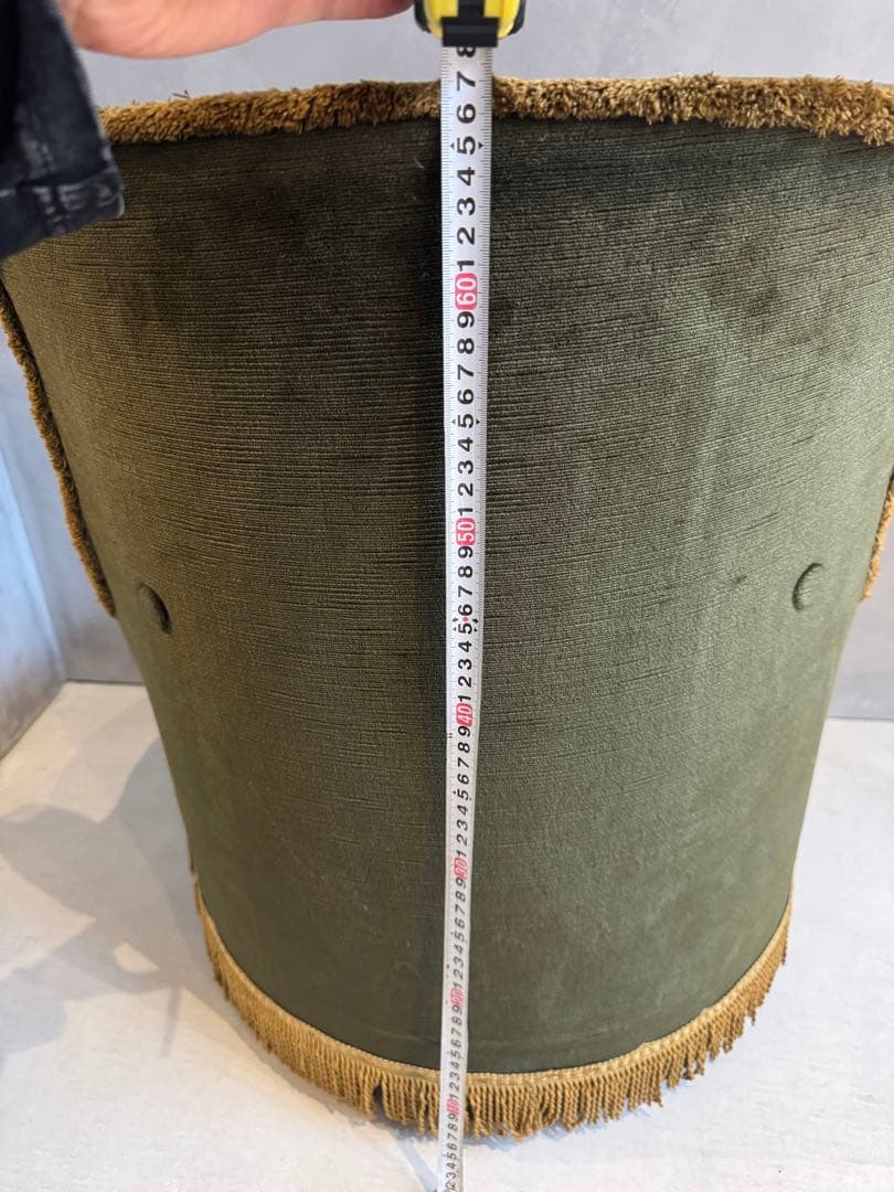 希少⭐︎イギリスビンテージ⭐︎オリーブグリーン フリンジ付き1人掛けソファ⭐︎ 2脚