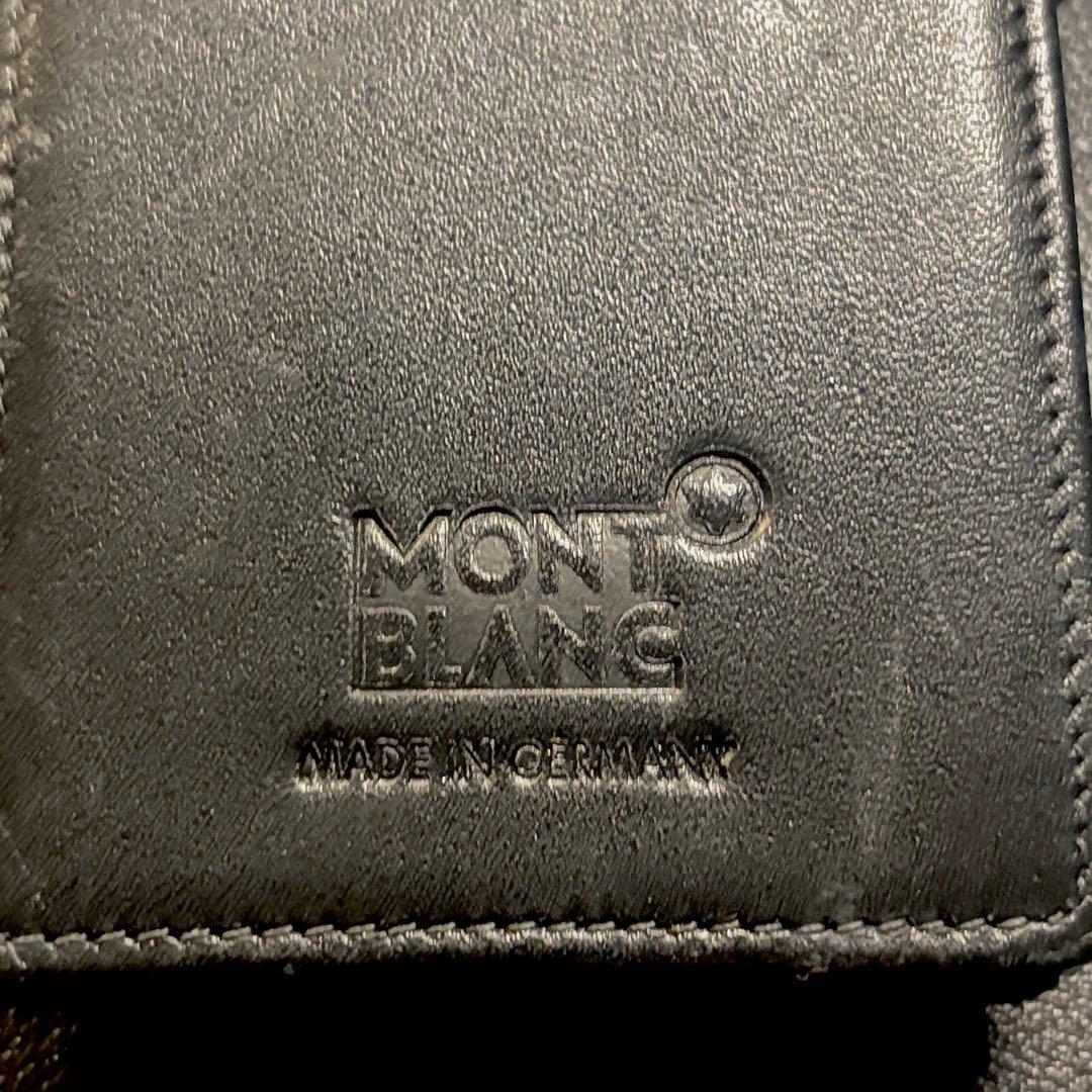 MONTBLANC モンブラン★レザーペンケース シエナ 3本差し 黒 ブラック