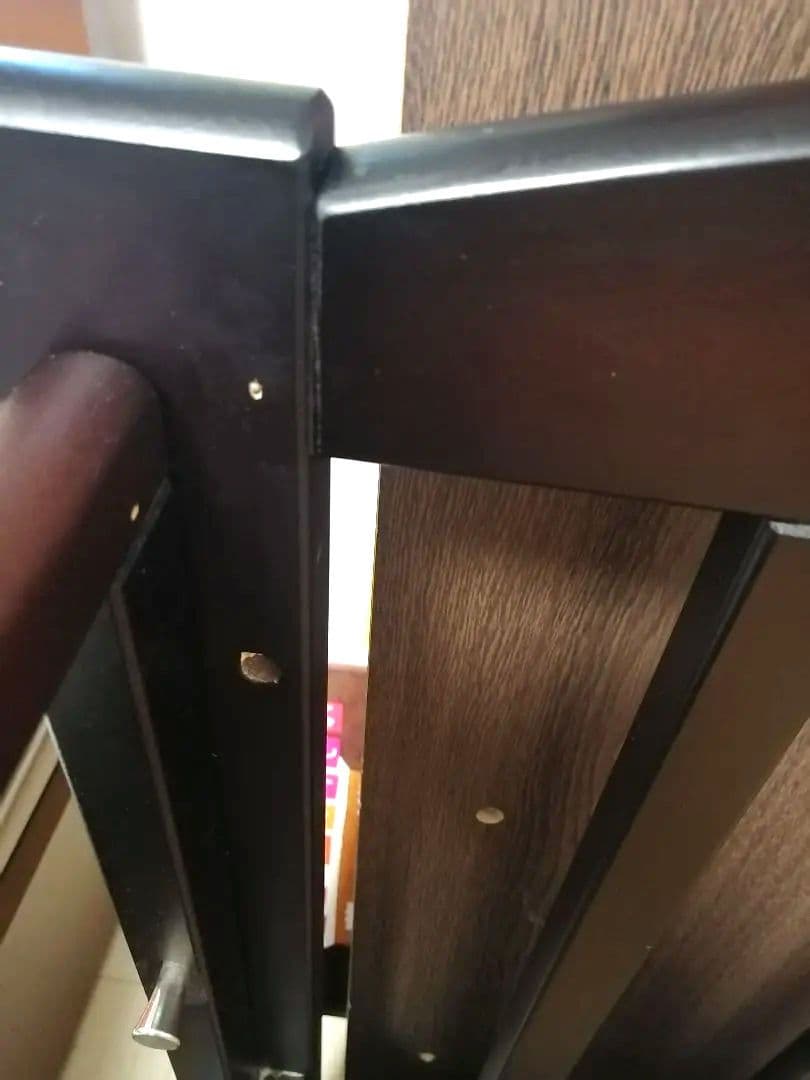 添い寝　ベビーベッド　ヤマサキ　ツーオープン　木製 ダークブラウン　引き取り可