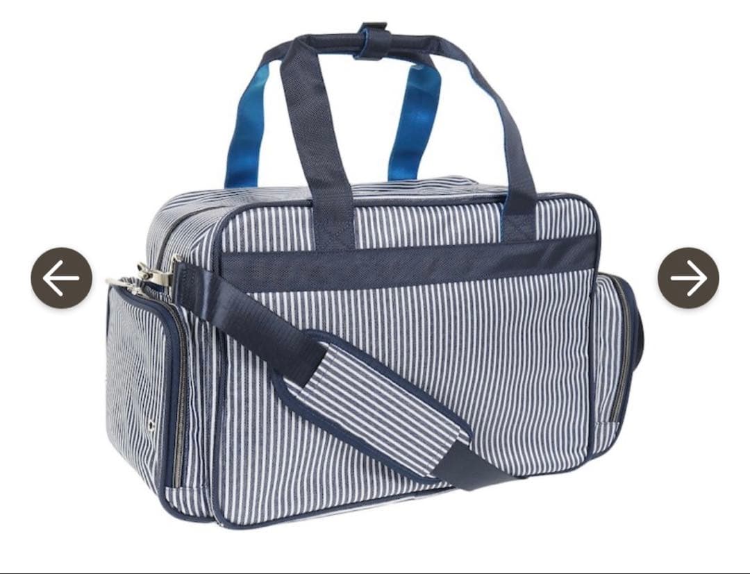 新品　TRANS CONTINENTS ストライプ ボストンバッグ