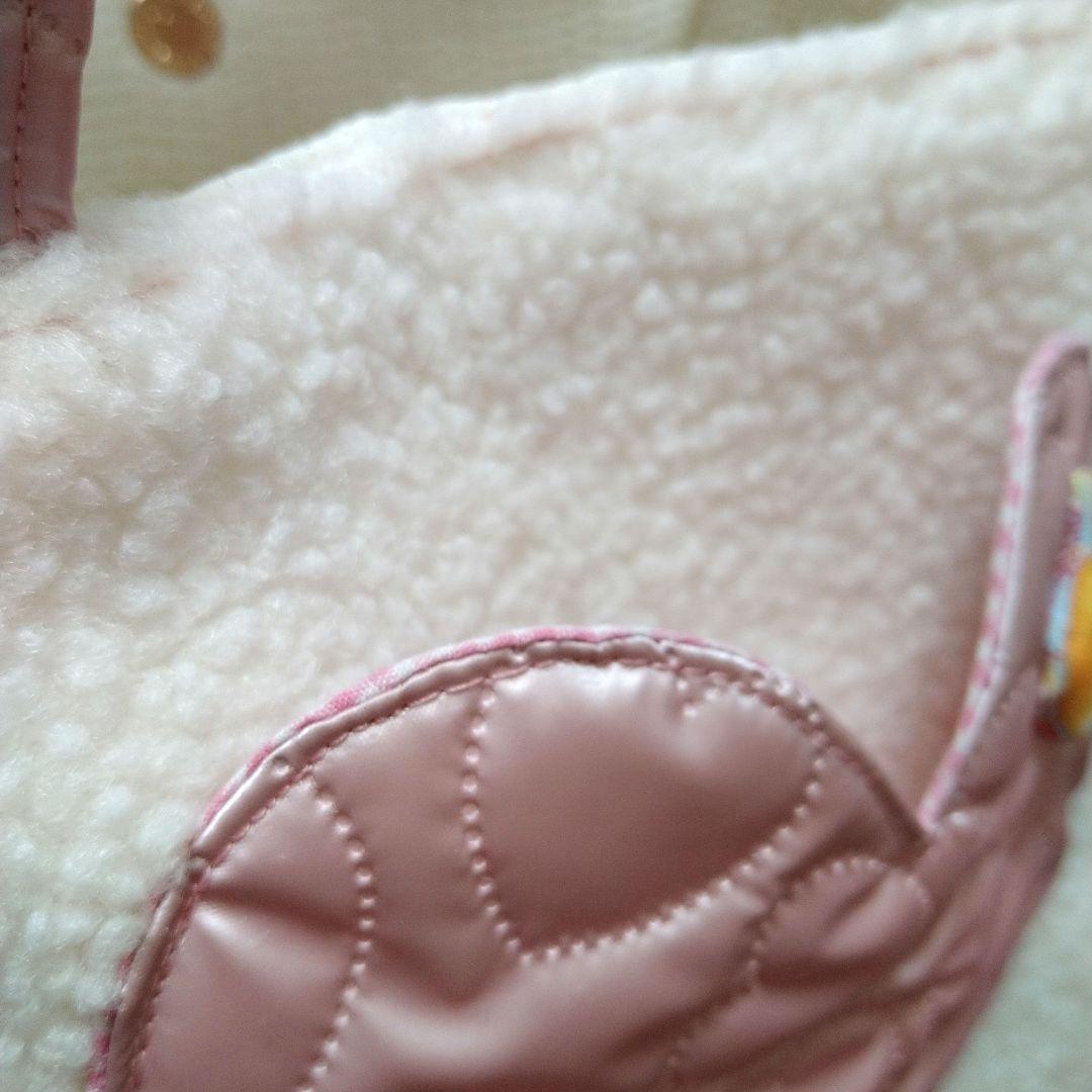 ね*ふ様 コヤンイサムチョン☆スクエアトートバッグ　もこもこボア＆メタルハート