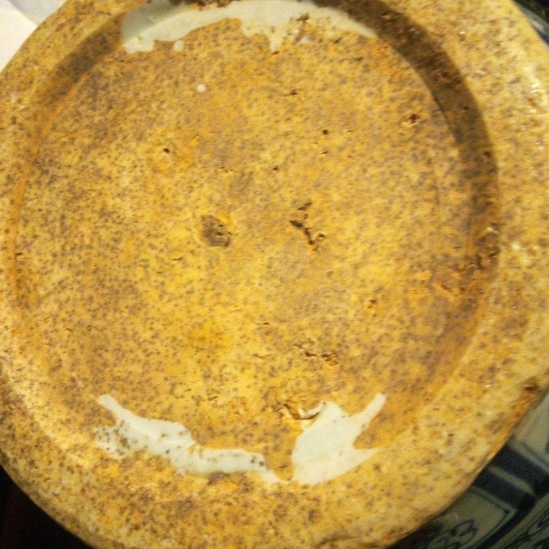 とし　中国陶磁器　元染付　草花文様大壺