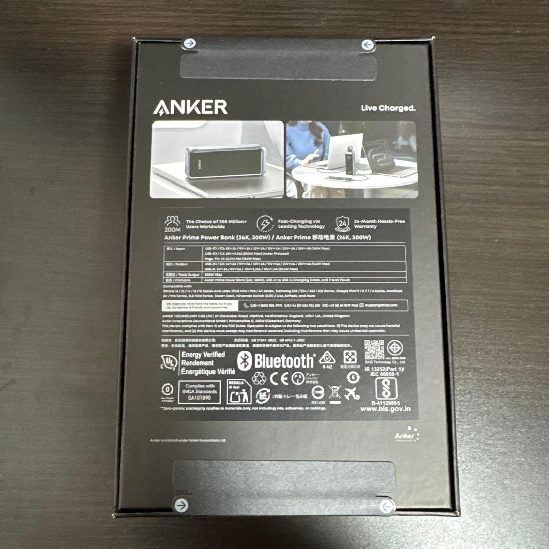 新品未使用Anker Prime Power Bank (26K, 300W)