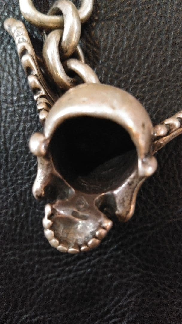 こ*ば様 THIRTEENDESIGNS ウイングスカルキーチェーン142g 9