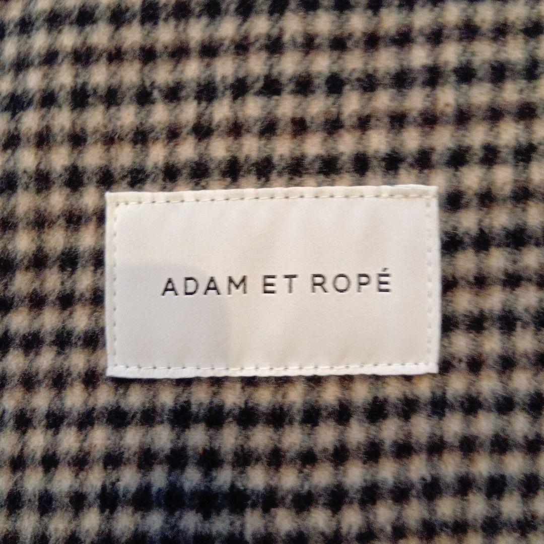 美品　アダム・エ・ロペ　ウールリバーハーフコート　セーラーカラー