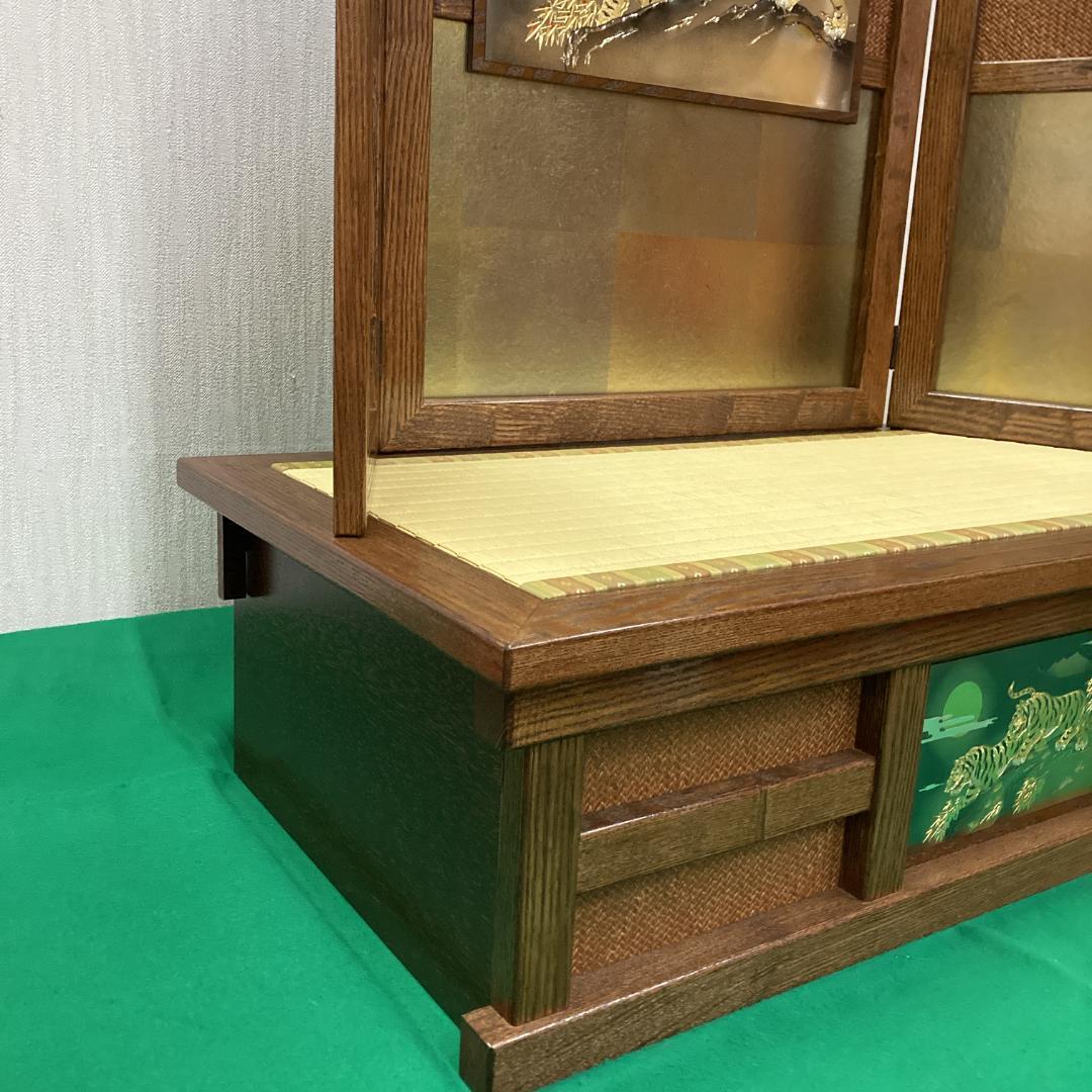 E21 　五月人形　5月台屏風のみ　台巾73㎝位　五月鎧兜　端午の節句