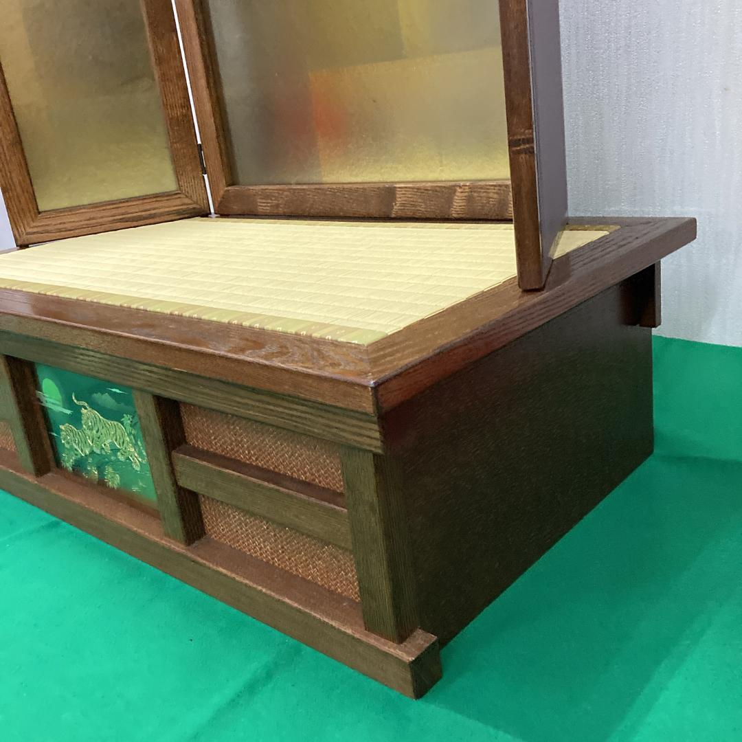 E21 　五月人形　5月台屏風のみ　台巾73㎝位　五月鎧兜　端午の節句