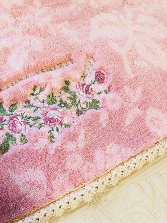 専用になりました。　新品未使用　トイレタリー　パープル　薔薇柄　シェル型　4点