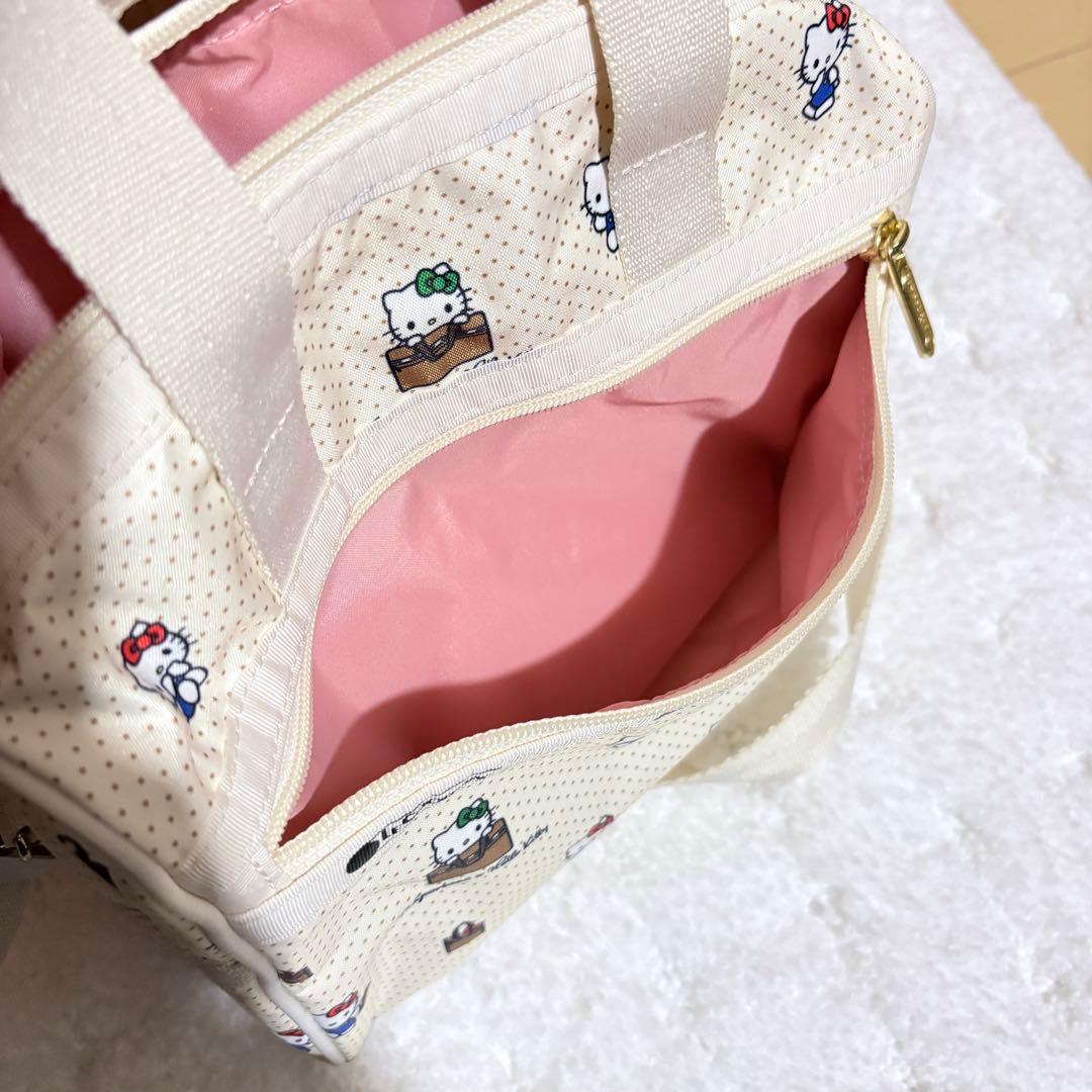 レスポートサック2way ショルダーボストンバッグハローキティ50周年