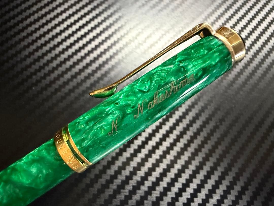 未使用に近い ペリカン スーベレーン M320 グリーン F 細字 万年筆