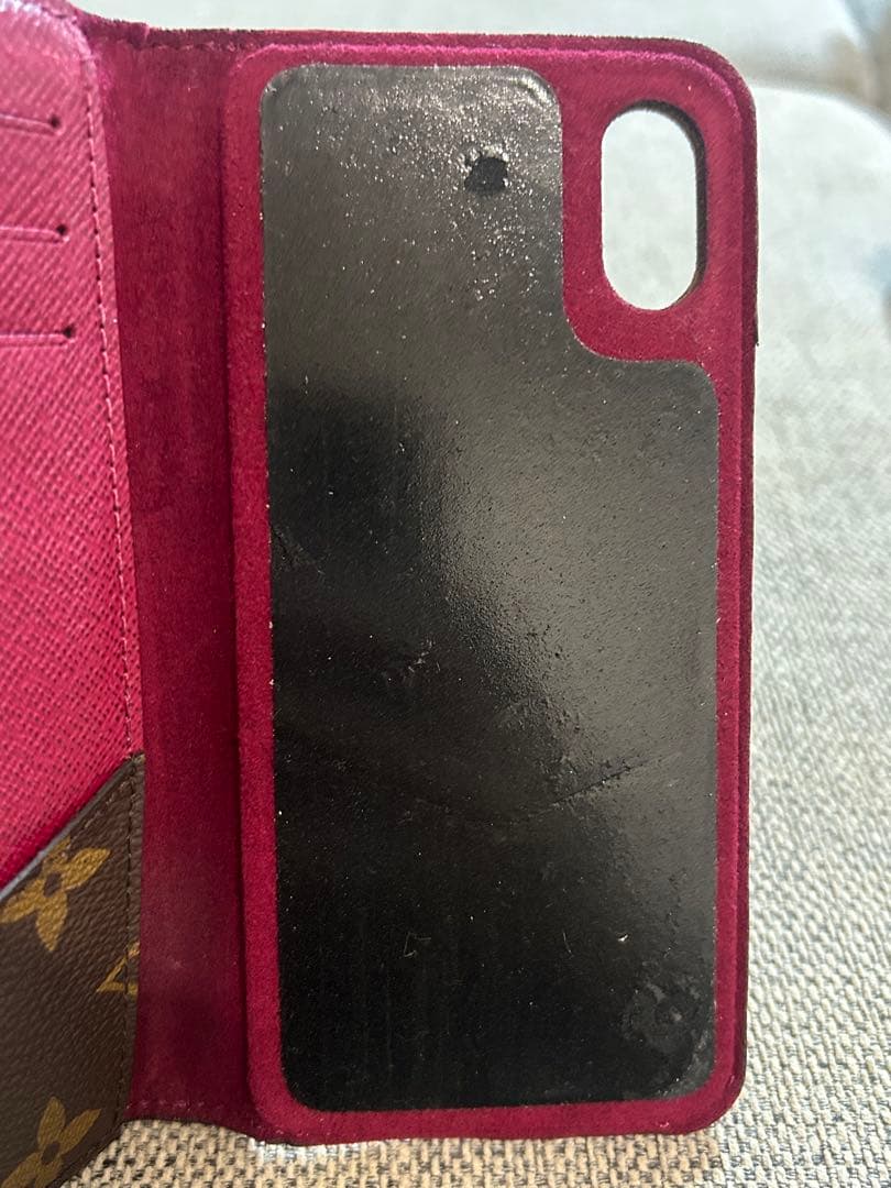 iphoneX&XS フォリオ ケース ヴィトン