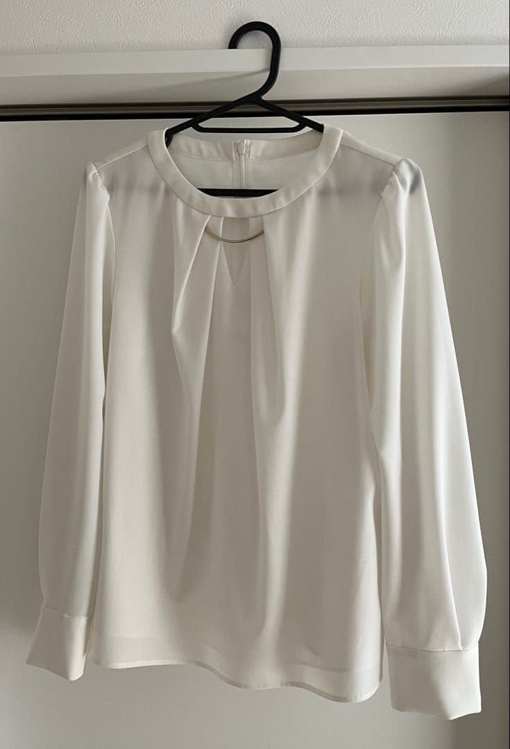 PINKY & DIANNE メタルバータックブラウス ホワイト 38