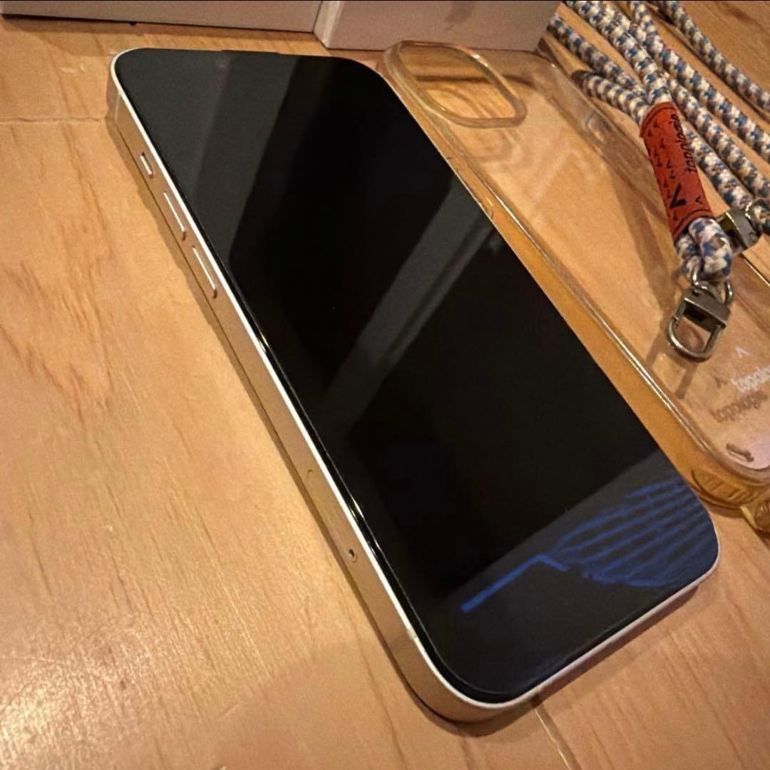 iPhone14 256GB ホワイト　topologie スマホショルダー付き
