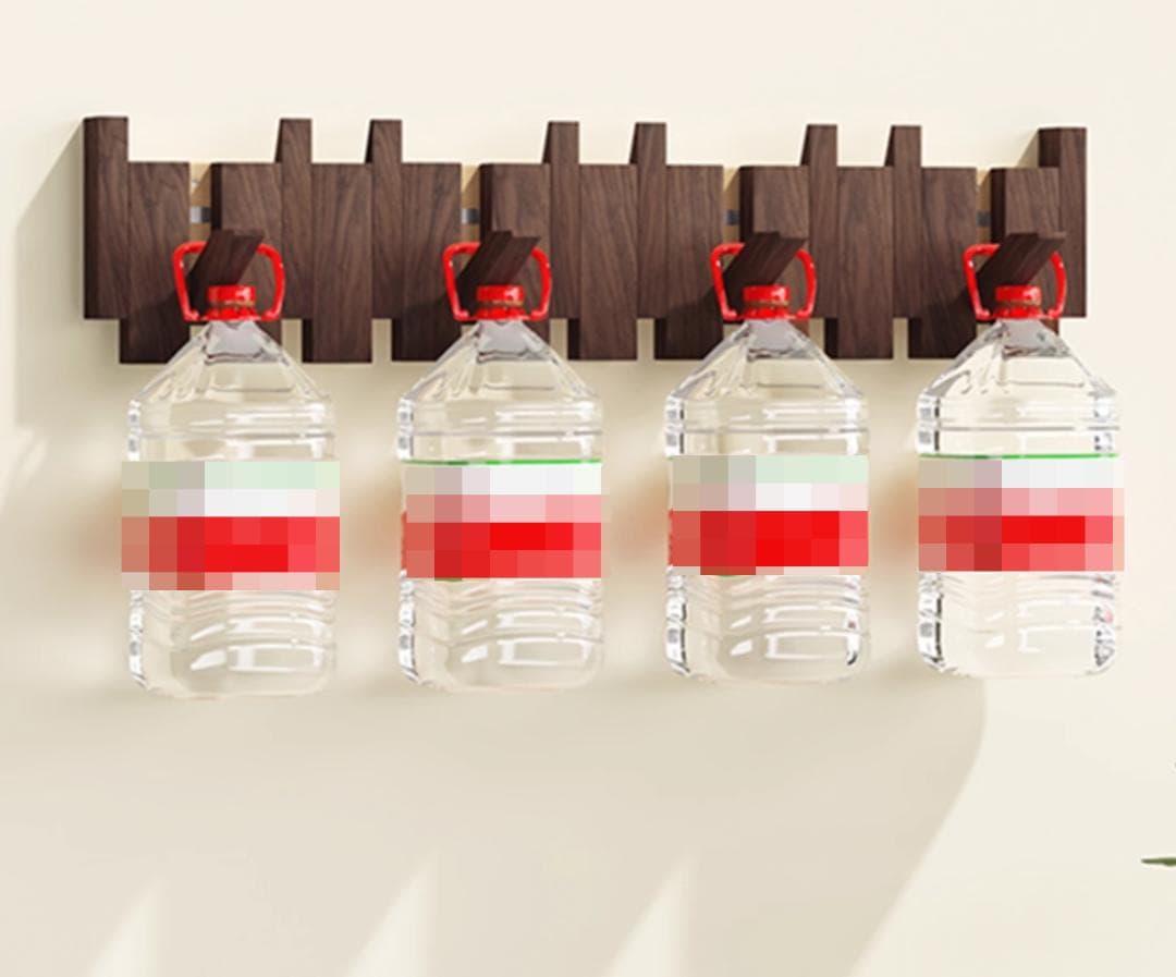 ブラックウォールナット製ウォールフック 10フック