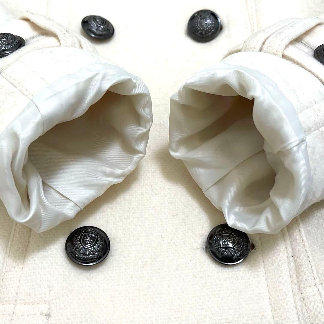 バーバリーブルーレーベル Pコート ピーコート ノバチェック ウール 38