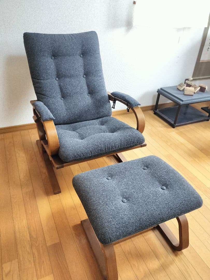 徳島家具 アージオ富士ファニチア グレー リクライナー リクライニングチェア