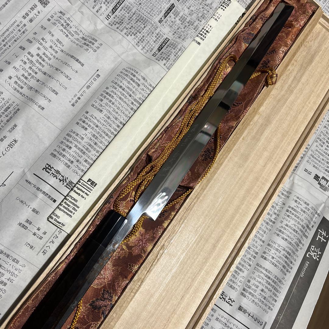 伝統工芸士　白木健一　蛸引き　水本焼　包丁　尺2 360