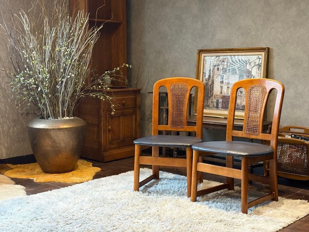 karimoku カリモク ダイニングチェア リビングチェア ビンテージ nZ