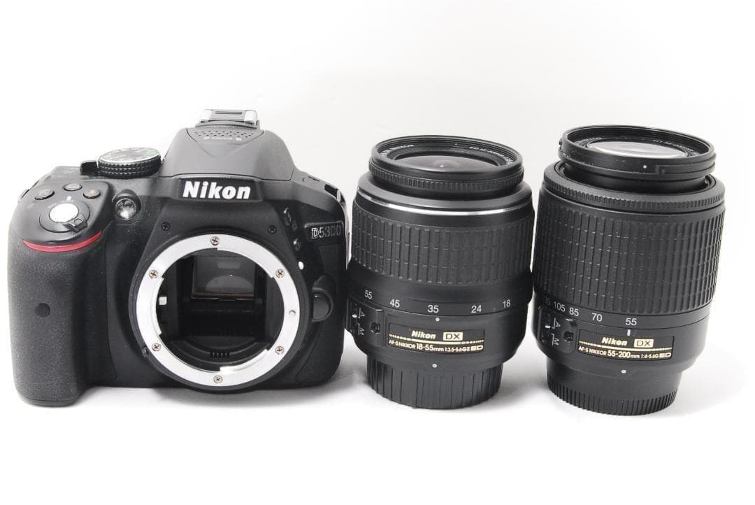 Nikon D5300 ダブルレンズセット Wi-Fi機能搭載でスマホ転送♪