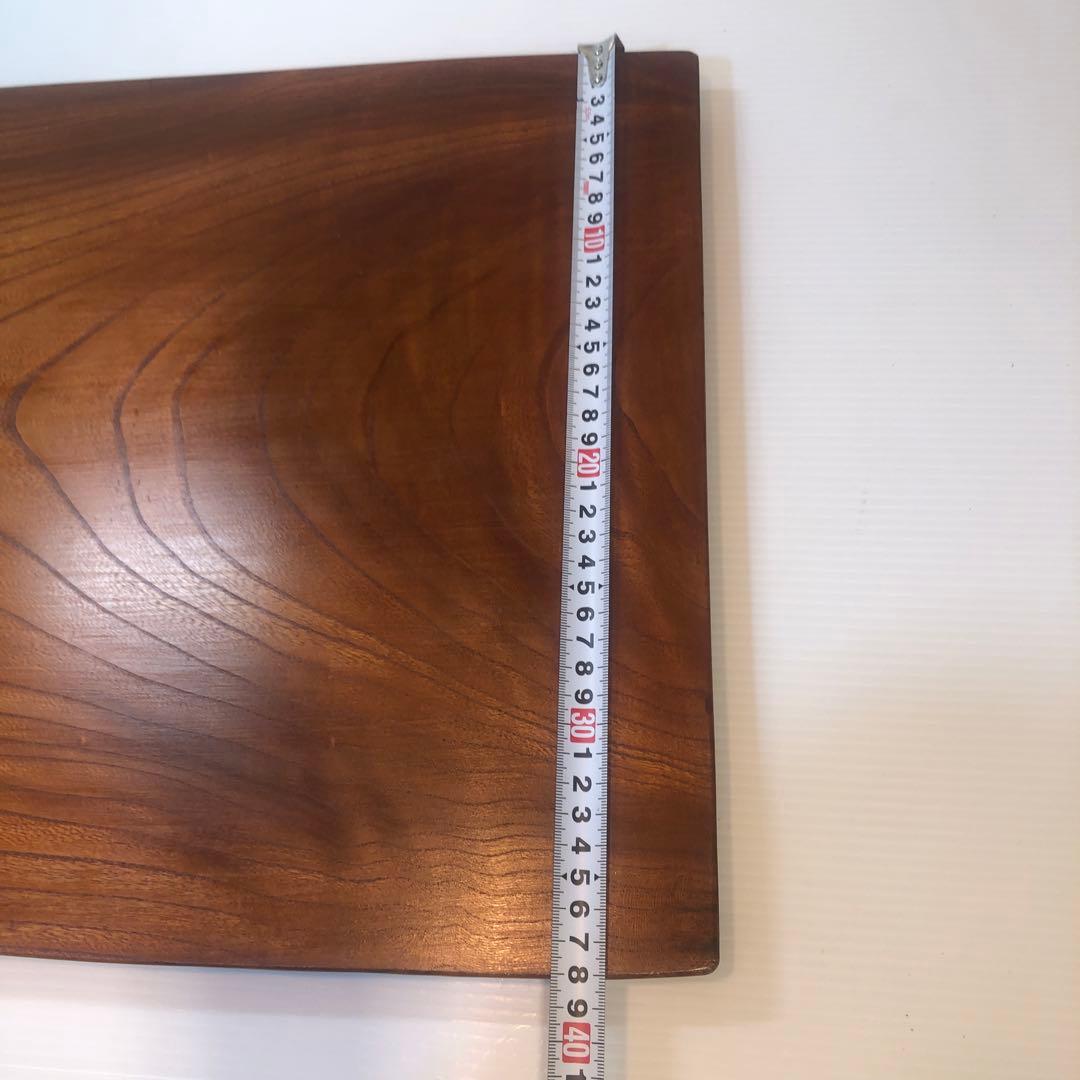 欅一枚板　座卓用木製置脚付　花台文机座卓　板サイズ約68×38×厚さ2.7cm