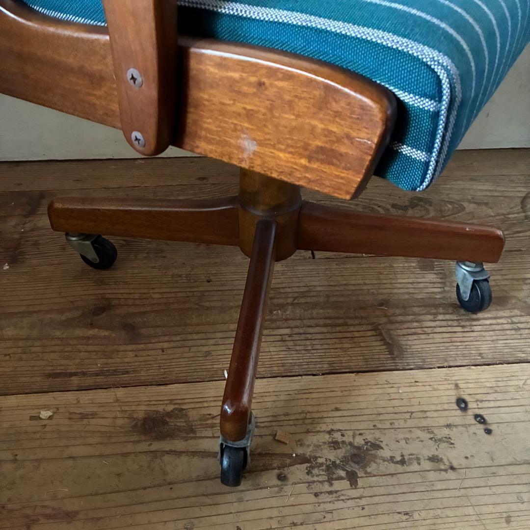 国産ヴィンテージ デスクチェア キャスター レトロ アンティーク