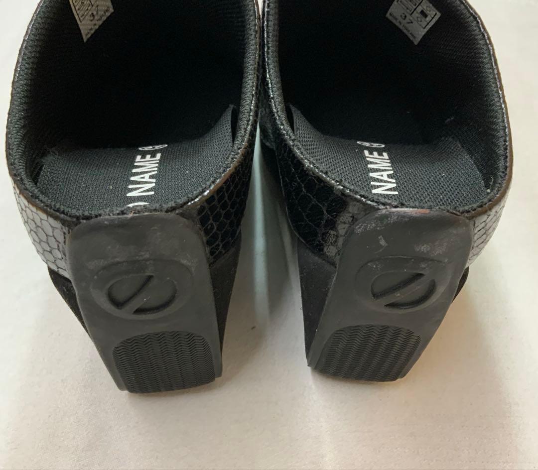 NO NAME ノーネーム サンダル ウエッジミュール 37