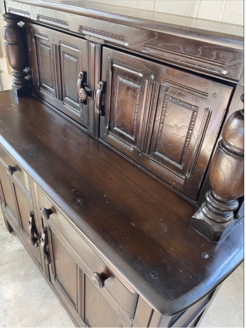 アーコール　レア品　初期　オールドコロニアル　カップボード　サイドボード