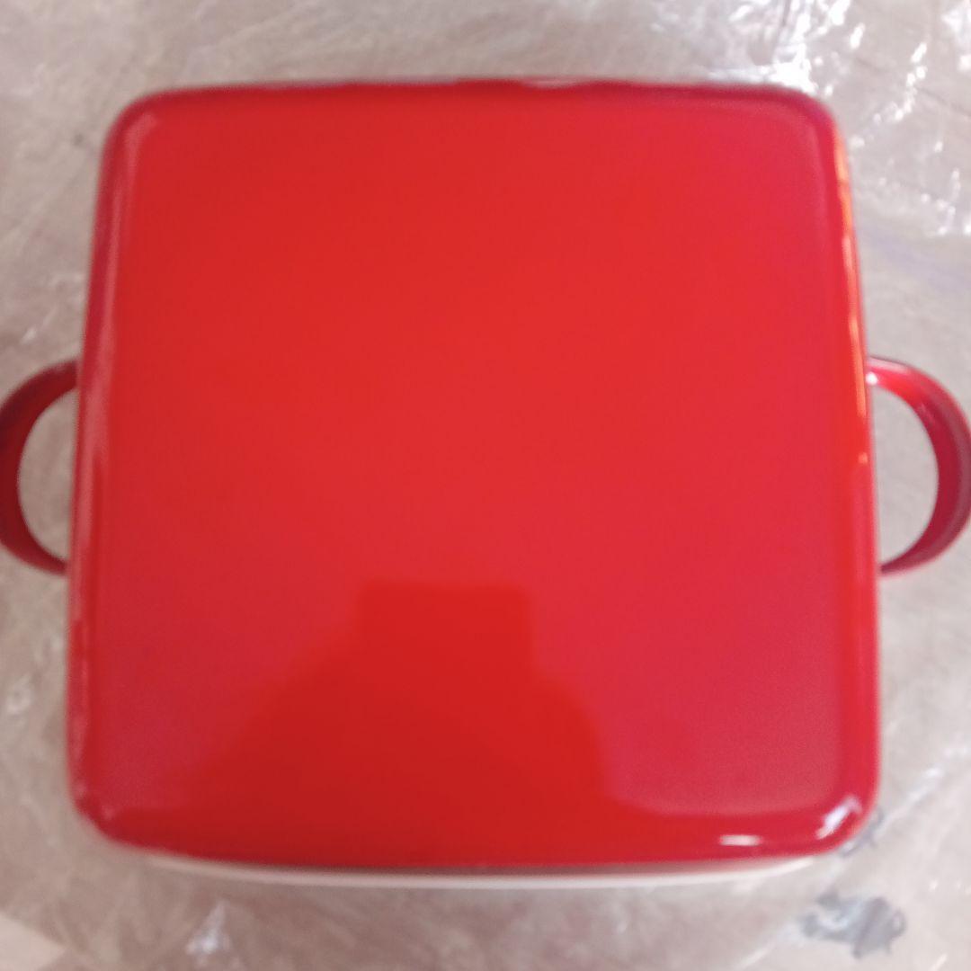 新品＊ DEAN & DELUCA ホーローコンテナ RED Lサイズ 限定 赤