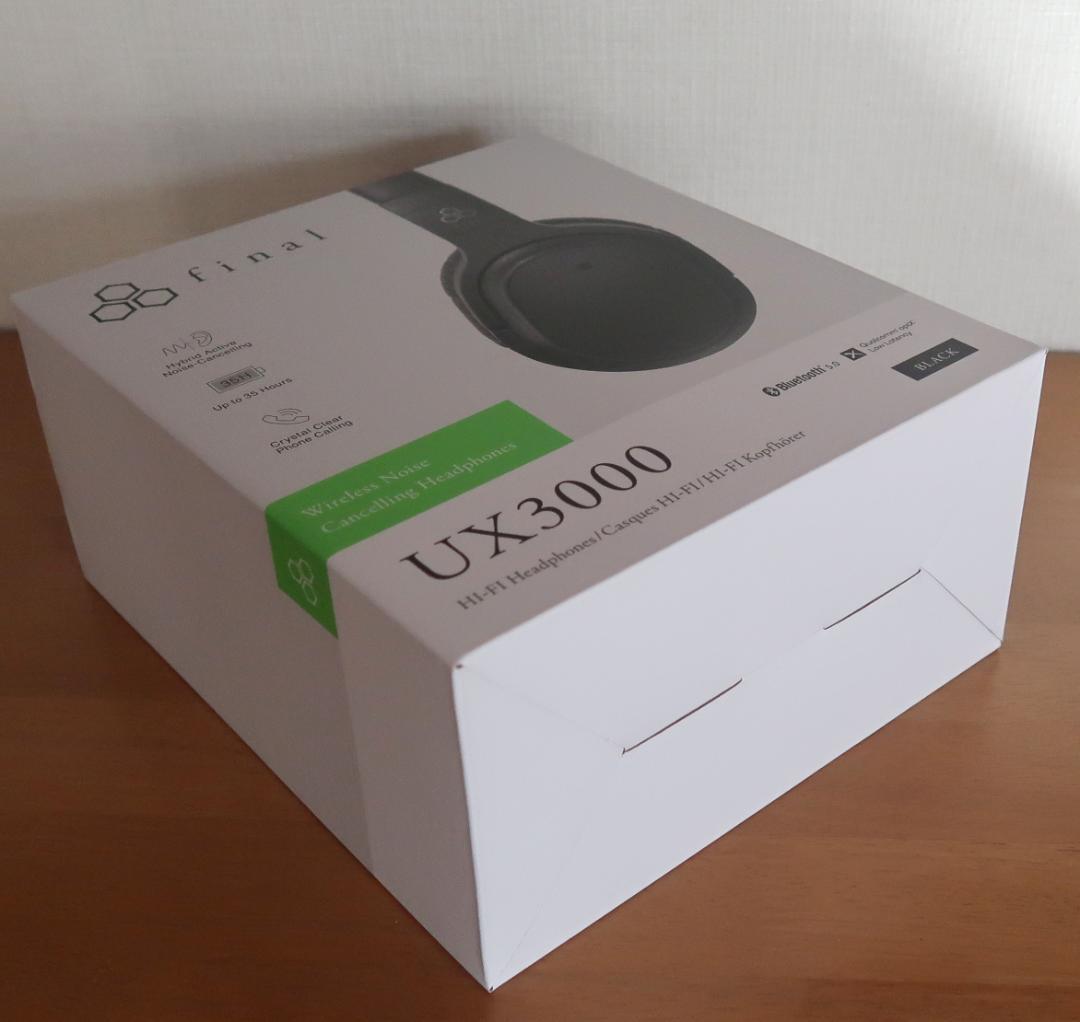 新品　ANC　ワイヤレスヘッドホン final UX3000 BLACK