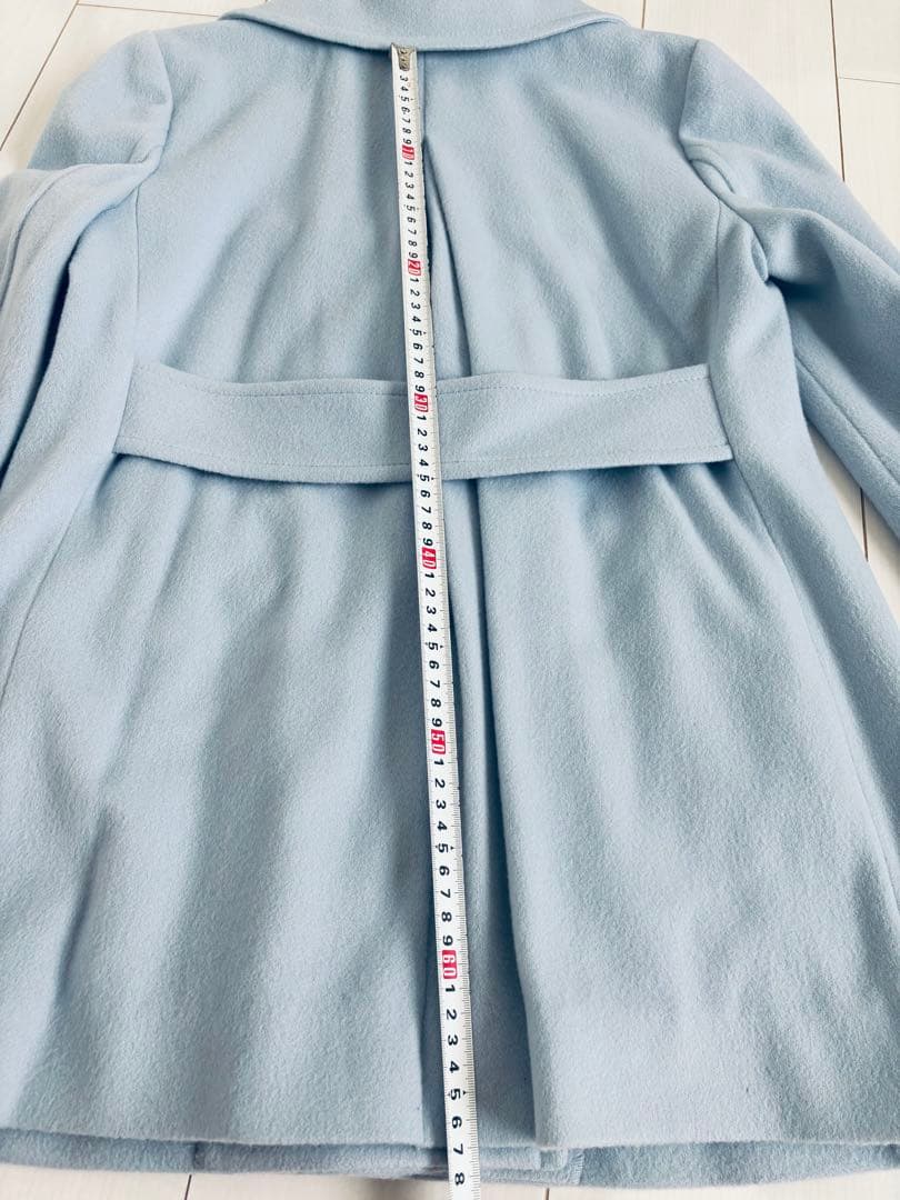 BLUE LABEL CRESTBRIDGE ライトブルー ウールコート36