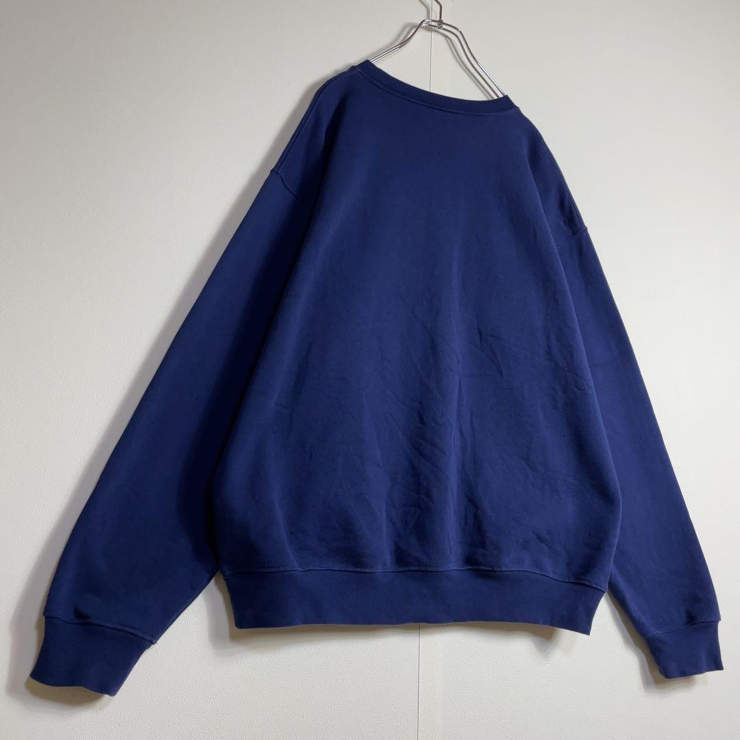 【人気デザイン】ダイム スウェット センター刺繍ロゴ 人気Lサイズ ネイビー