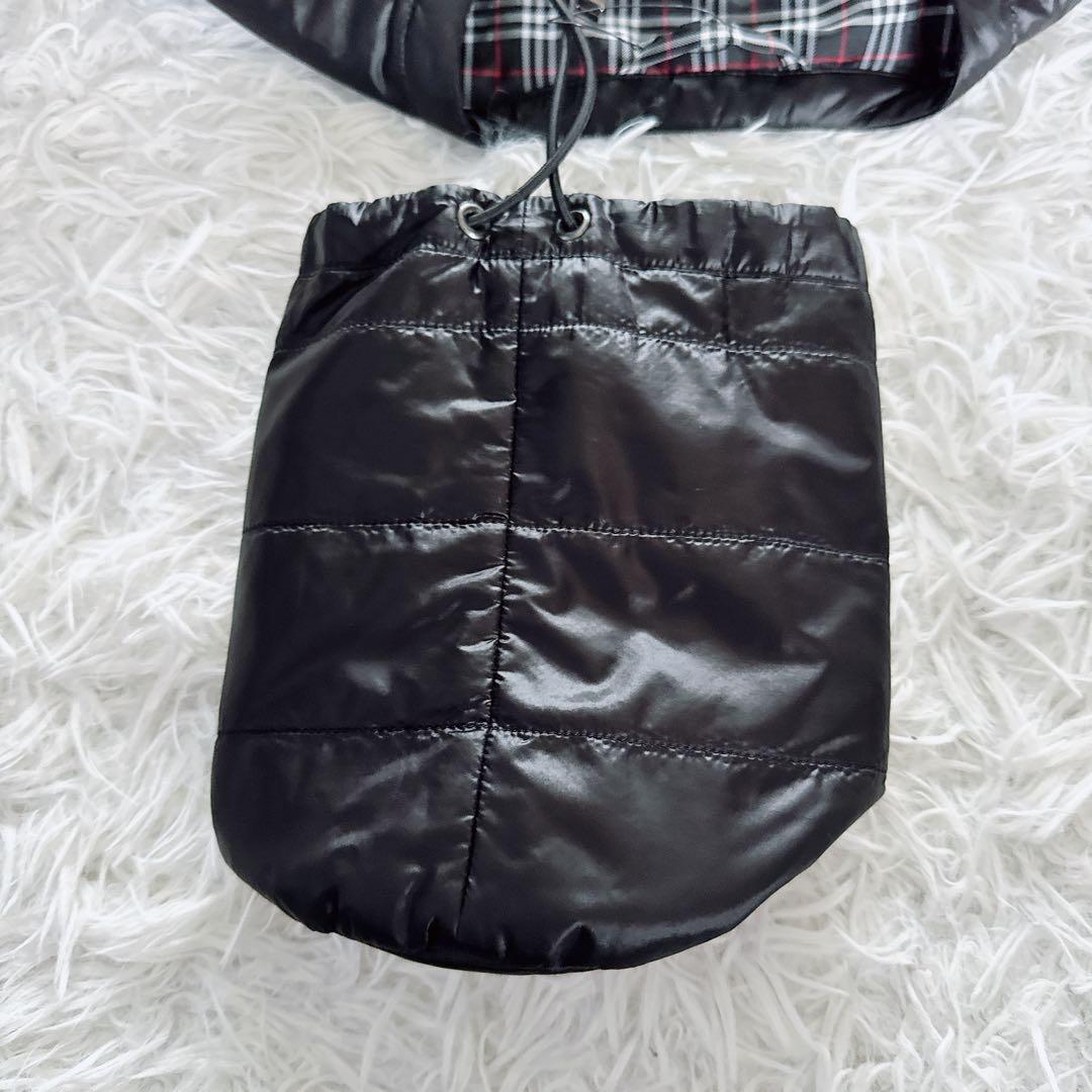 【BLACK LABEL CRESTBRIDGE】インナーダウン 黒 M 収納袋